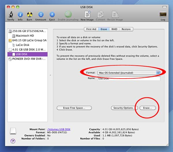 formatting usb drive for both mac and pc